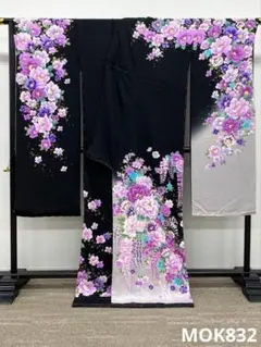 振袖 豪華 滝泰 銀通し 絞り染 金彩 紋意匠 身丈173cm MO2545 - メルカリ