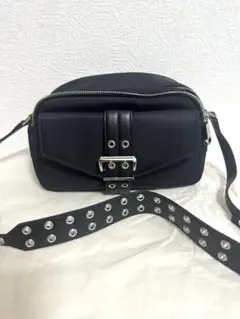 新品未使用ganni ブラックショルダーバッグ