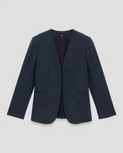 【新品未使用】Theory Admiral Crepeジャケットネイビー通年のサムネイル