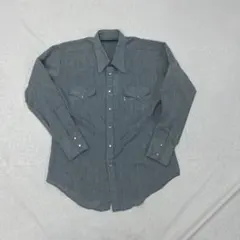 【70s-80s】Levi's 白タブ ウエスタンシャツ 混紡素材 ヴィンテージ