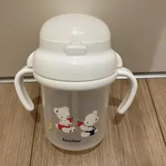 【新品未使用】familiar トレーニングマグ ベビーマグ スタイ付き
