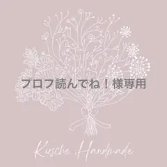 プロフ読んでね！様専用