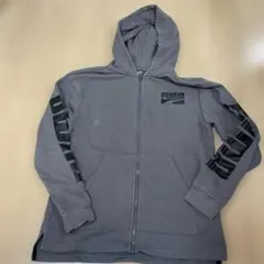 PUMA グレー フルジップパーカー