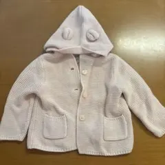GAP くま　ニット　ピンク　カーディガン　6-12M 70 ギャップ