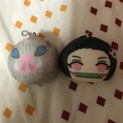 鬼滅の刃　嘴平伊之助　竈門ねずこ　おまんじゅう　にぎにぎマスコット