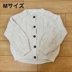 【美品】GU ジーユー　ケーブルコクーンカーディガン　M ニットカーディガン