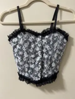 チューブトップ花柄