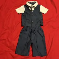 ○美品○ネイビー フォーマルスーツ 95cm