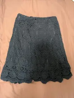 earth フレアスカート ネイビー S