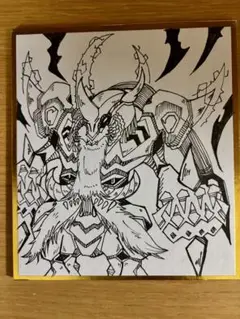 オリジナル手描きイラスト　サイ怪人