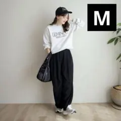 【コクーンパンツ】Mサイズ　新品　terawearemu コーデュロイ　ブラック