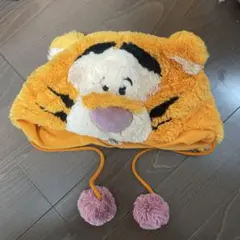 ティガー フリースキャップ ポンポン付き