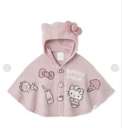 【gelato pique】【BABY】スムーズィーポンチョ　 サンリオ　キティ