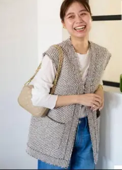ツイードベスト