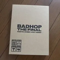 BADHOP THE FINAL TOKYO DOME LIVE 未開封 BAD HOP THE FINAL at TOKYO DOME