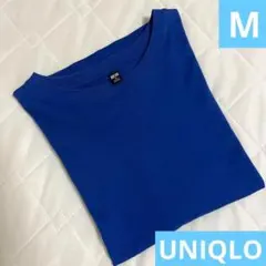 ☆美品☆ ユニクロ UNIQLO Tシャツ M 半袖 ブルー 綿100% 青