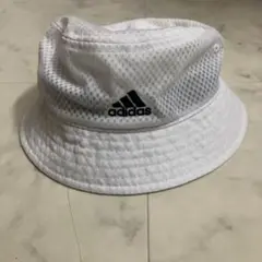 adidas メッシュホワイトハット JP S (54cm)