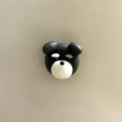 シュナウザー樹皮粘土マグネット
