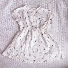 チェリー柄 半袖ワンピース 80cm