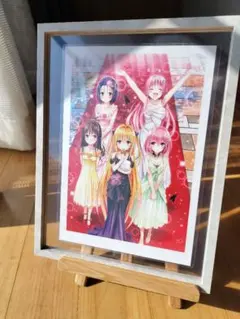 ToLOVEるダークネスヒロインズレッドカーペットverイラスト（ラミネート済）