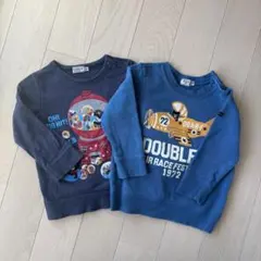 ミキハウス　ダブルビー　90cm トレーナー　２枚セット