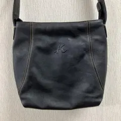 Kitamura キタムラ レザー ショルダーバッグ ブラックのサムネイル