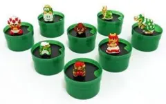 全８種セット　マリオ　 ドットフィギュアコレクション　台座・キャップ付