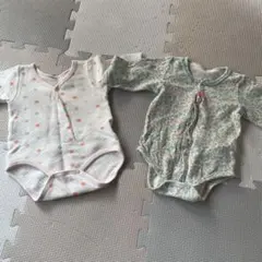 長袖ロンパース肌着2点セット
