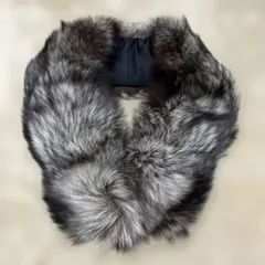 未使用級　豪華サイズ　サガフォックス　ファー　ショール　襟巻き　ふわふわ　成人式