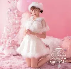 ホワイトサンタコスプレ衣装 帽子付き