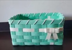エコクラフト　かご　小物入れ