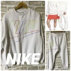 ナイキ メンズL スウェット　パンツ　セット　刺繍　ビックロゴ　ビッグスウッシュ