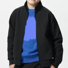 ユニクロ　ドライスウェットフルジップジャケット　ブラック　黒　160