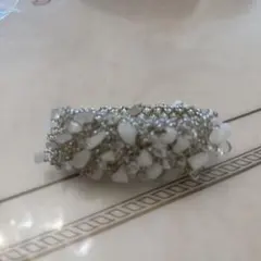 値下げ☆ヴァンドーム青山☆ブレスレット　ビーズ　ゴムのサムネイル