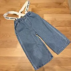 しまむら SUNNY AND SUNDAY 100cm サス付きデニムパンツ