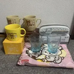 リラックマ マグカップとグラス7点セット　タオル