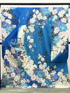 振袖 ラメ刺繍 紋意匠 金彩 身丈168cm MO3860 - メルカリ