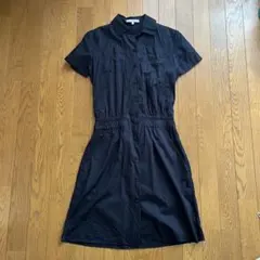 CARVEN 半袖シャツワンピース ブラック 34のサムネイル