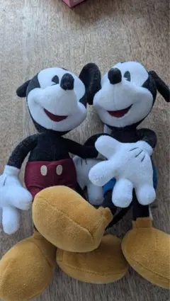 ミッキーマウス ぬいぐるみ 希少ビンテージ　2体セット