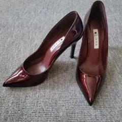 美品 DIANA ダイアナ パンプス エナメル レザー