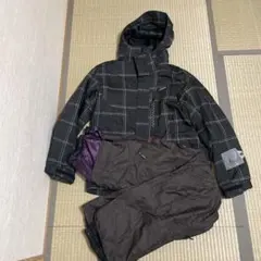 kissmark チェック柄 スノーボードウェア メンズ上M.下Lサイズ