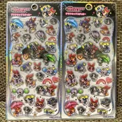 ボンボンドロップシール　パワパフ　パワーパフガールズ　プチドロップステッカー