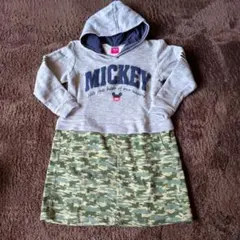 Disney ミッキー フード付きワンピース 140