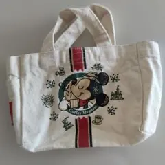 ミッキー コーヒー トートバッグ ミニ 携帯電話入りポーチ