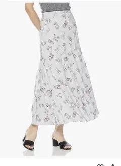 美品⭐︎Mila Owen 猫柄 フレアロングスカート M