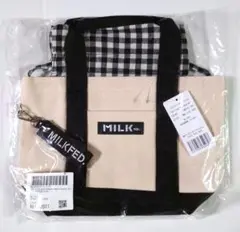 ミルクフェド　MILKFED.　ミニ巾着付きトートバッグ　ホワイト