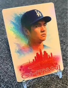 大谷翔平 SKYLINES インサートカード 虹色ホログラム加工 限定アート