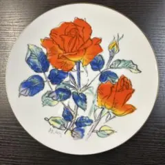 Norilake バラの絵皿 日本製