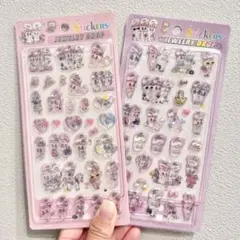 エスターバニー　ジュエリードロップシール　立体　3D ぷくぷく　2枚set