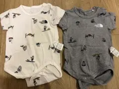 THE NORTH FACE キャラクター柄ロンパース 2枚セット